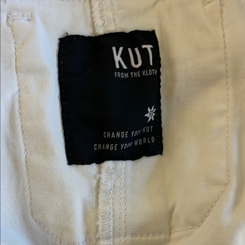 Kut from the Kloth White Jean Jacket Amelia Style - Picture 8 of 9